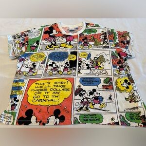 Disney Comic Print Short Sleeve Tee - Multicolor